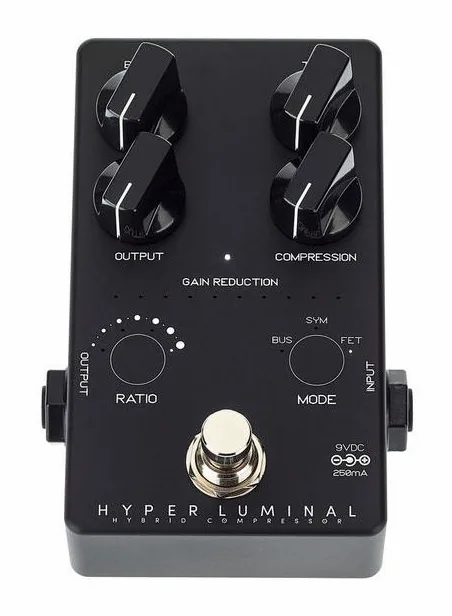 Darkglass Hyper Luminal Comp. LTD BK, led e interruttore a pedale