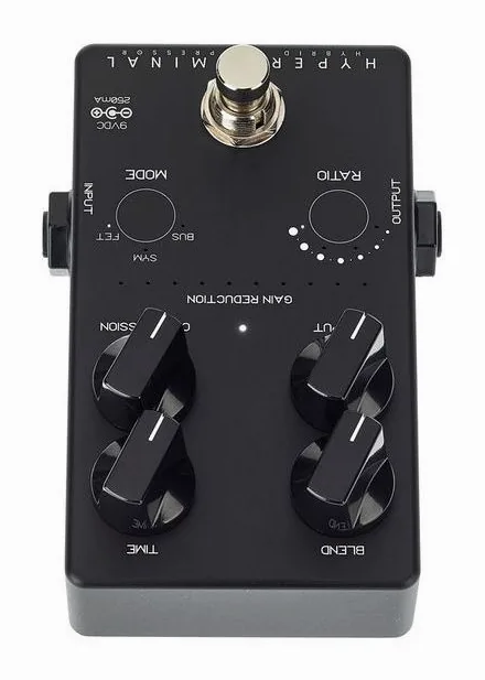 Darkglass Hyper Luminal Comp. LTD BK, manopole viste dall'alto
