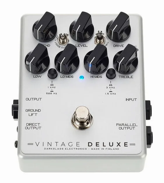 Darkglass Vintage Deluxe v3, grafica del pannello superiore