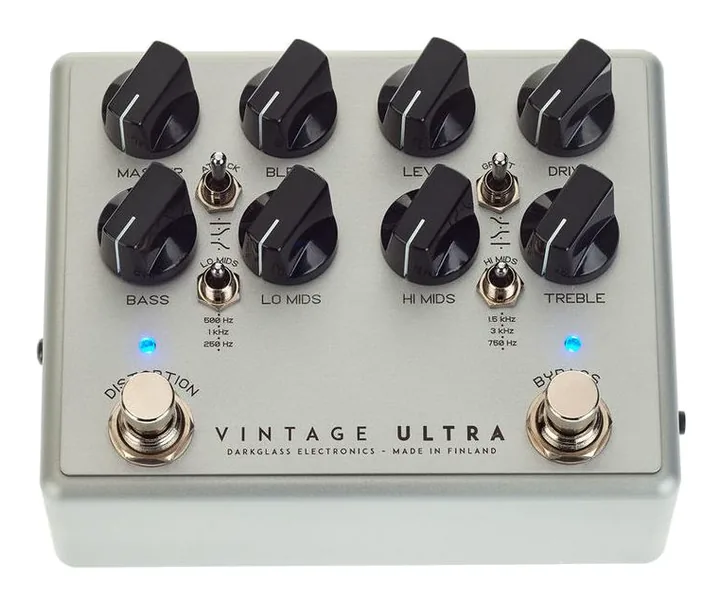 Darkglass Vintage Ultra v2 Aux, manopole viste dall'alto