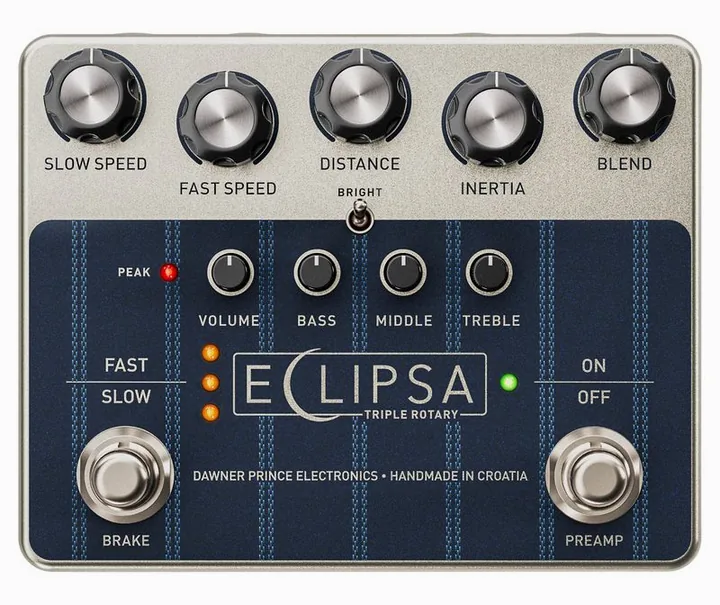 Dawner Prince Eclipsa Triple Rotary, grafica del pannello superiore