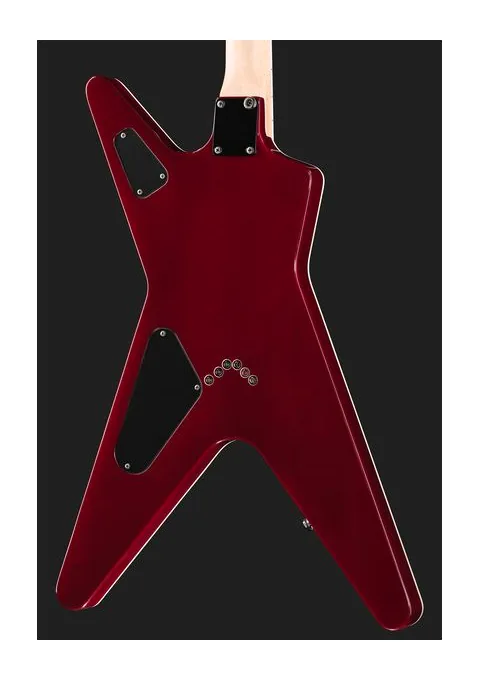 Dean Guitars MLX Quilt Maple Scary Cherry, manico e tastiera visti di lato