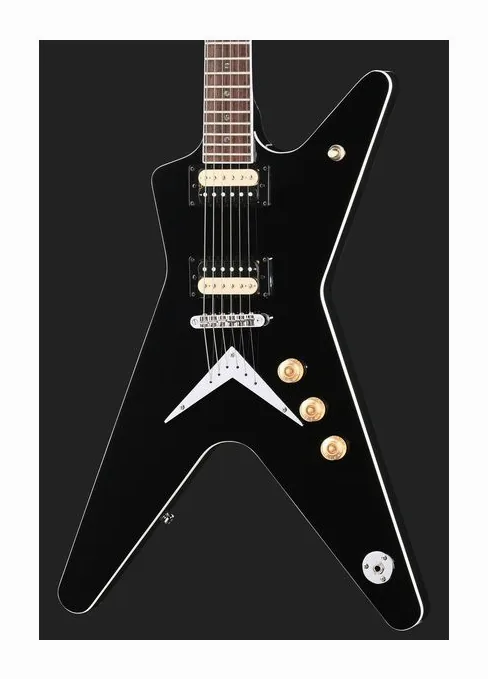 Dean Guitars ML 79 Classic Black, pickup e manopole dei controlli