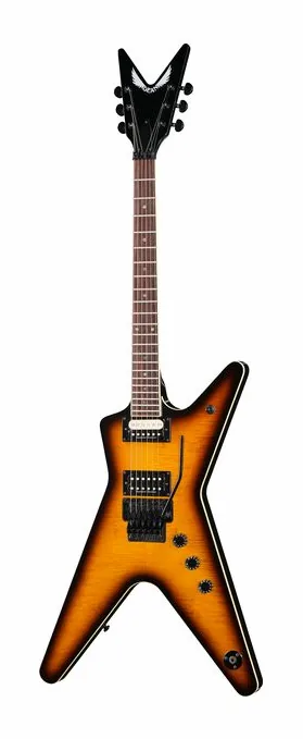 Dean Guitars ML 79 Fld Flame Top Duncan TBZ fotografato frontalmente