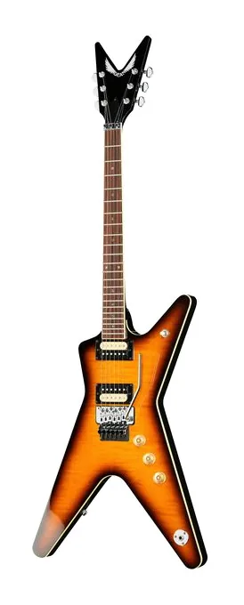 Dean Guitars ML 79 Floyd Flame Maple TBZ in primo piano frontale