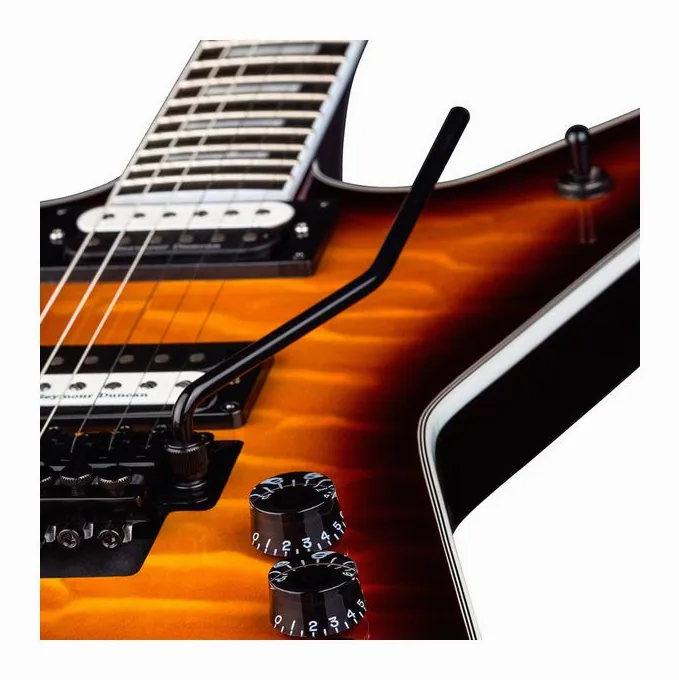 Dean Guitars ML Sel Floyd Quilt Maple TBZ, capotasto e prime posizioni della tastiera