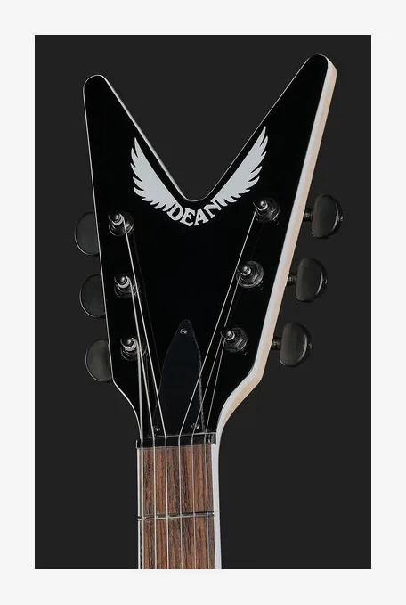 Dean Guitars MLX Quilt Maple TBZ, manico e tastiera visti di lato