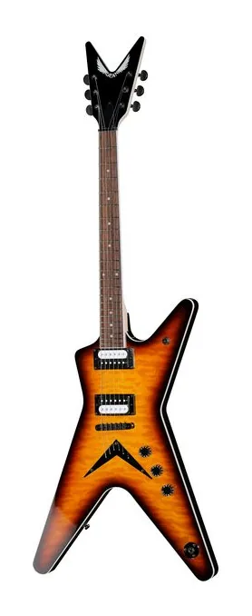Dean Guitars MLX Quilt Maple TBZ fotografato frontalmente