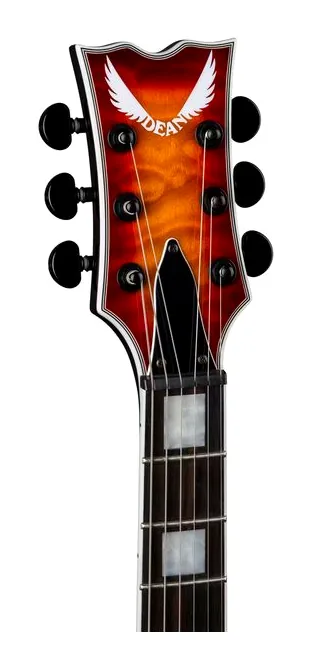 Dean Guitars Thoroughbred Select Quilt TCB, paletta con meccaniche e logo