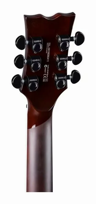 Dean Guitars Thoroughbred Select Quilt TCB, manico e tastiera visti di lato