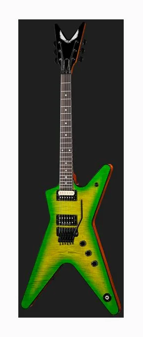 Dean Guitars USA ML Floyd Flame Top Slime, ponte e meccaniche di intonazione