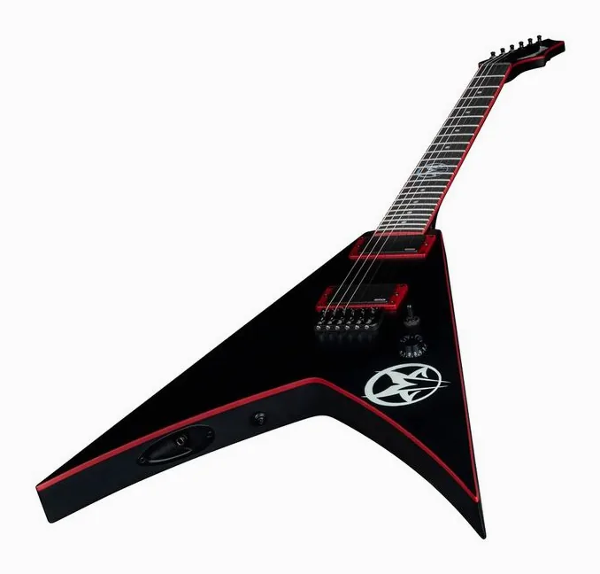 Dean Guitars Vengeance Greg Tribbett BK, manico e tastiera visti di lato