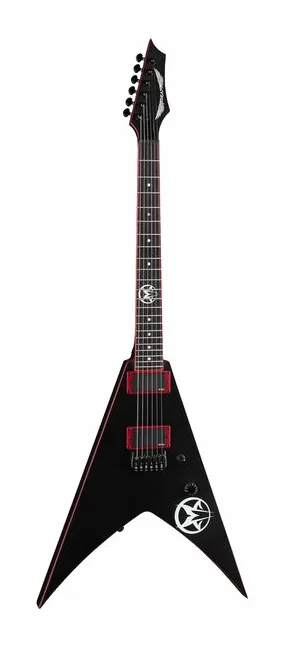 Dean Guitars Vengeance Greg Tribbett BK visto di fronte