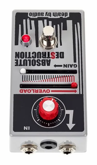 Death by Audio Absolute Destruction - Fuzz, connettori sul retro dell'unita