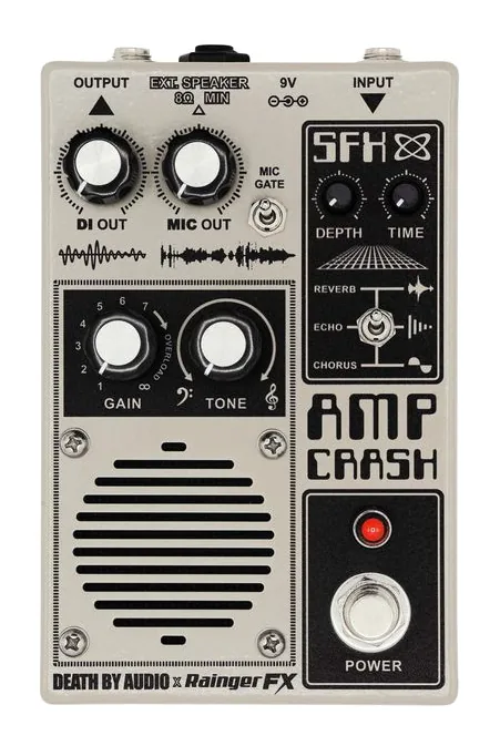 Death by Audio Crash - Amp Pedal, angolo del cabinet