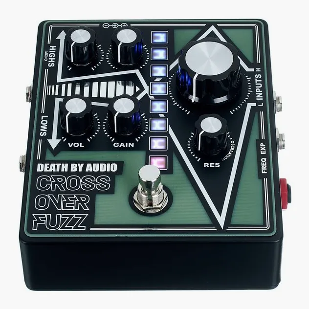 Death by Audio Crossover Fuzz, led e interruttore a pedale