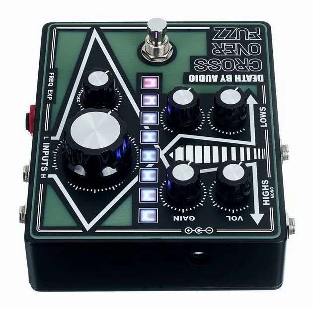 Death by Audio Crossover Fuzz, led e interruttore a pedale
