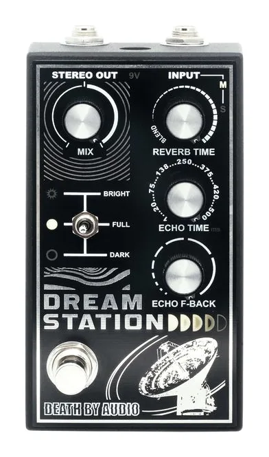 Death by Audio Dream Station Reverb / Delay, ingressi e uscite laterali