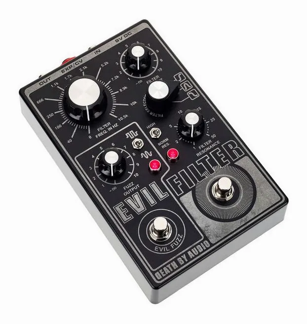 Death by Audio Evil Filter - Fuzz Filter, manopole viste dall'alto
