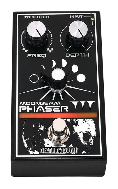 Death by Audio Moonbeam Phaser, manopole viste dall'alto