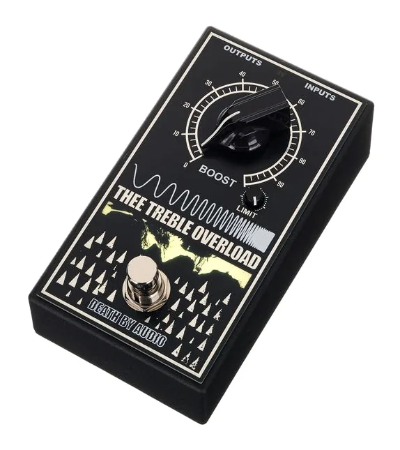 Death by Audio Thee Treble Overload Booster visto di fronte