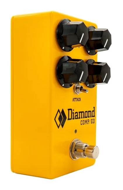 Diamond Guitar Compressor EQ, led e interruttore a pedale
