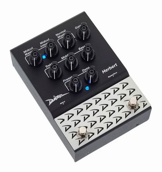 Diezel Herbert Pedal Overdr./Preamp, grafica del pannello superiore