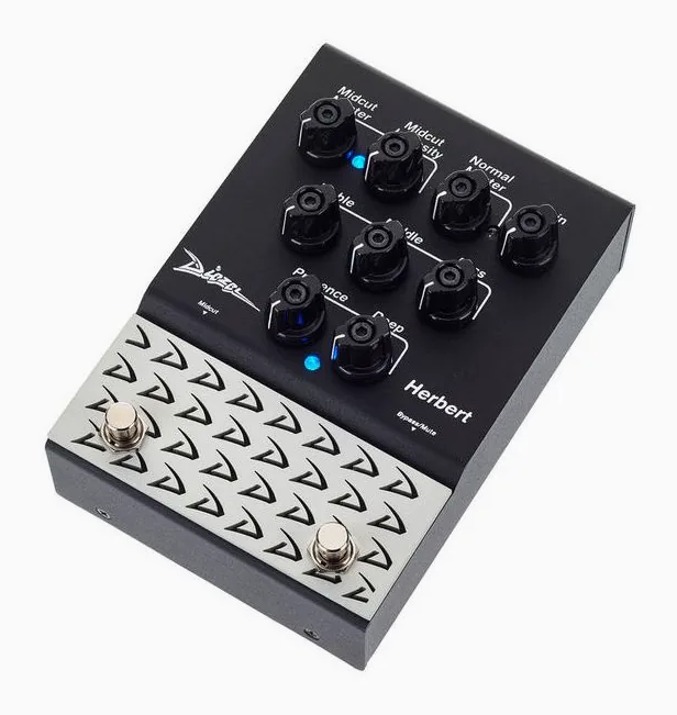 Diezel Herbert Pedal Overdr./Preamp in primo piano frontale