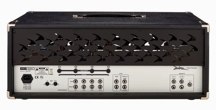 Diezel VH4 EL34 Head, manopole e selettore dei canali