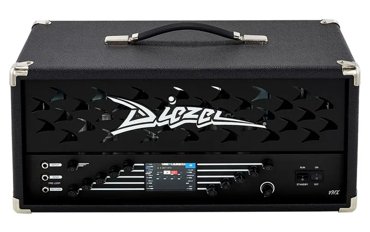 Diezel VHX EL34 Head, vista dall'alto della testata