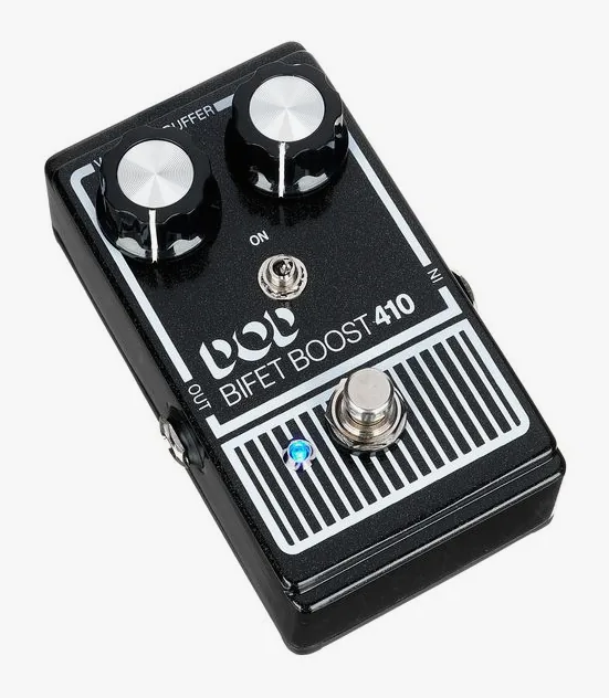Digitech DOD Bifet Boost 410, manopole viste dall'alto