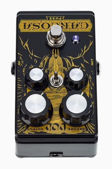 Digitech DOD Carcosa Fuzz, grafica del pannello superiore