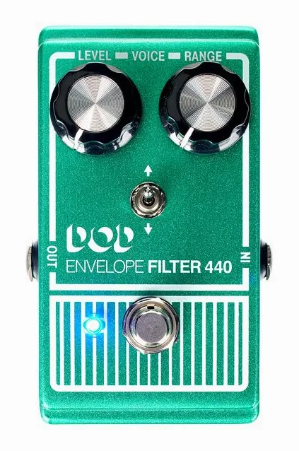 Digitech DOD Envelope Filter 440, manopole viste dall'alto
