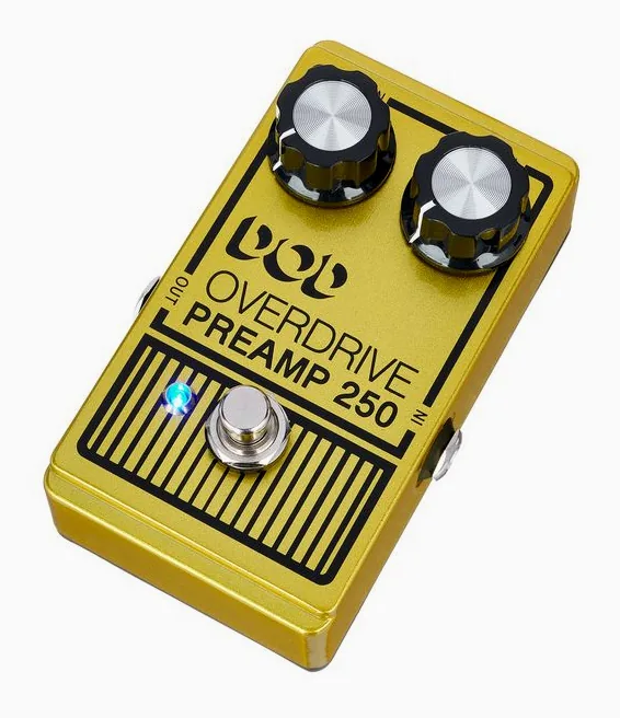 Digitech DOD Overdrive Preamp 250, connettori sul retro dell'unita