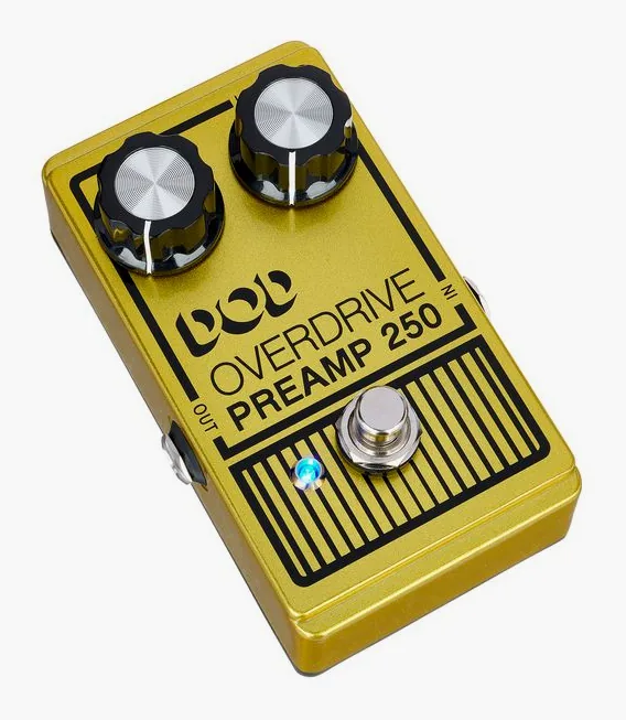 Digitech DOD Overdrive Preamp 250, connettori sul retro dell'unita