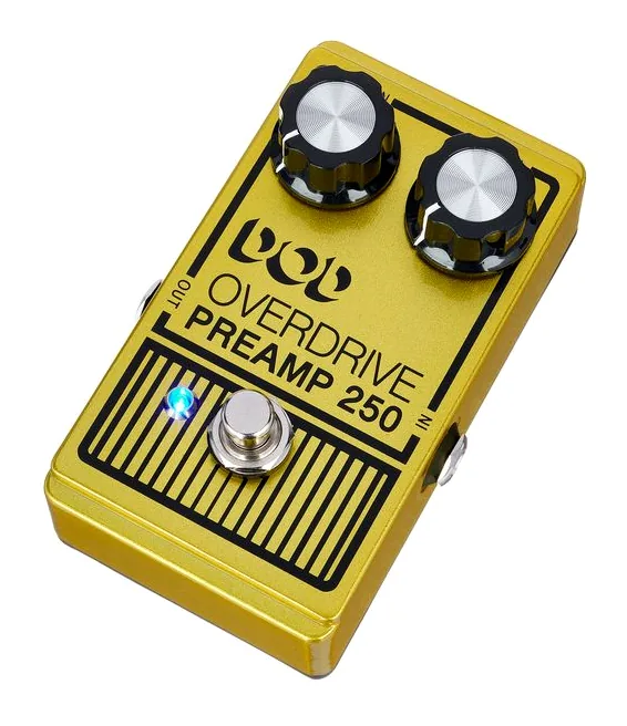 Digitech DOD Overdrive Preamp 250 in primo piano frontale