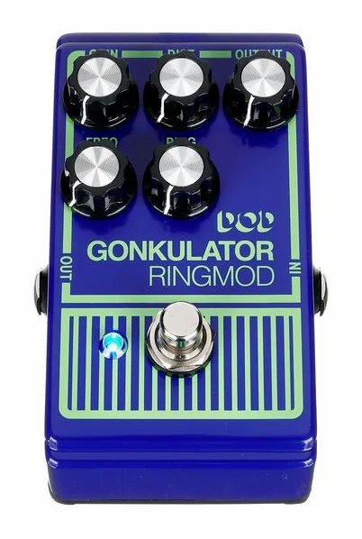 Digitech DOD Gonkulator, manopole viste dall'alto