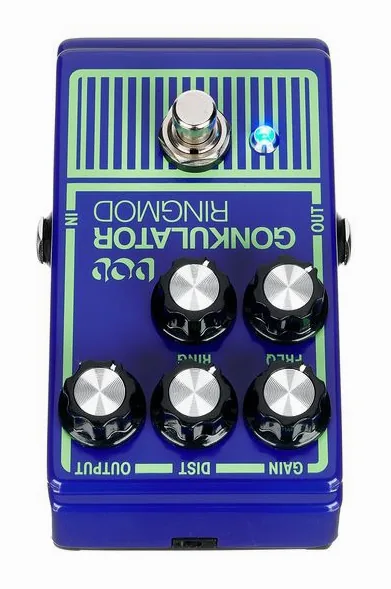 Digitech DOD Gonkulator, manopole viste dall'alto