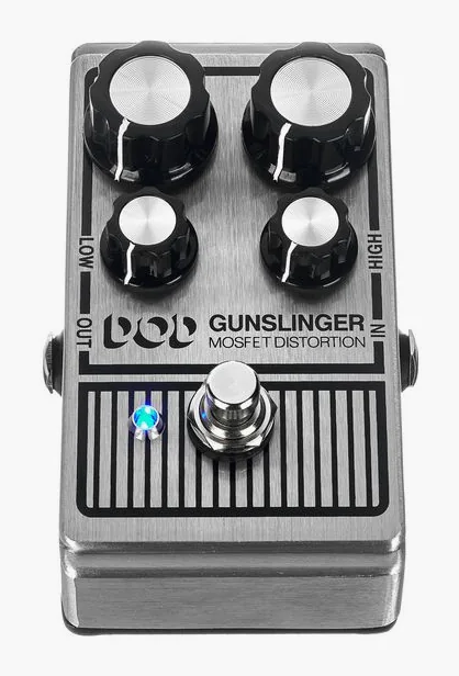 Digitech DOD Gunslinger, grafica del pannello superiore