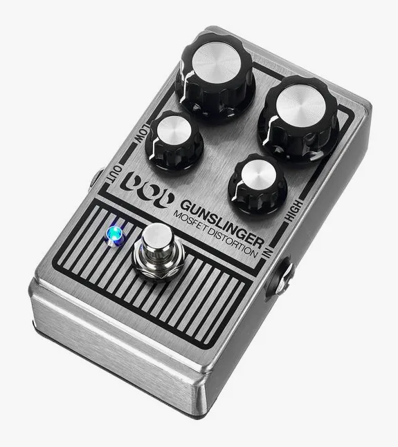 Digitech DOD Gunslinger in primo piano frontale