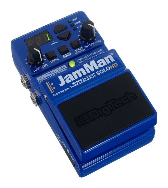 Digitech Jam Man Solo HD, connettori sul retro dell'unita