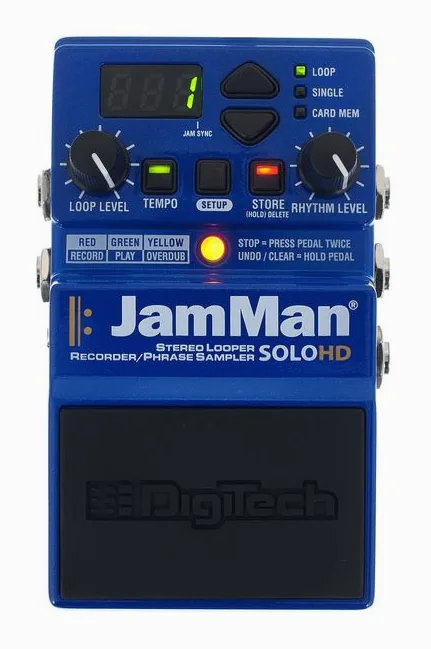 Digitech Jam Man Solo HD, manopole viste dall'alto