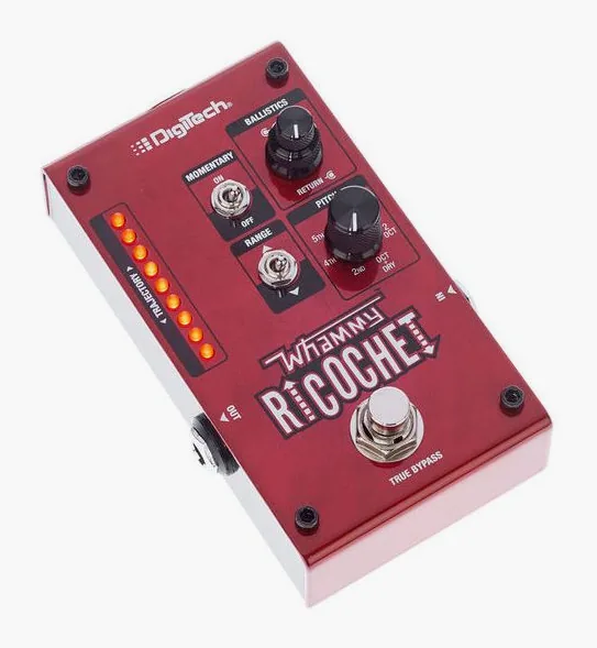 Digitech Pitch Shifter Whammy Ricochet, led e interruttore a pedale