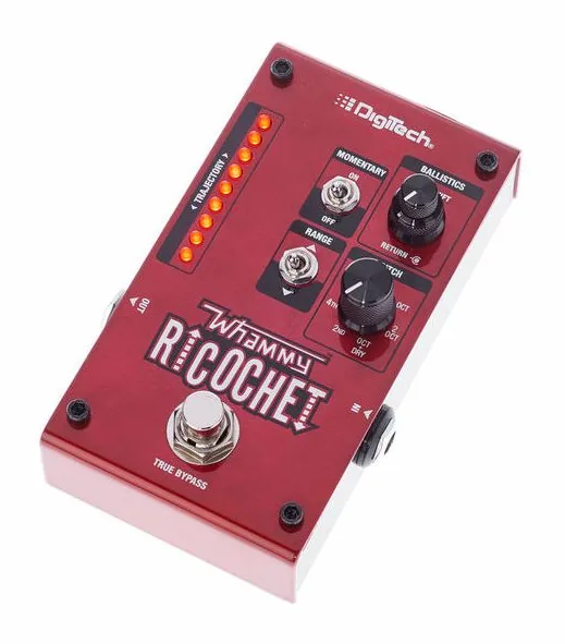 Digitech Pitch Shifter Whammy Ricochet in primo piano frontale