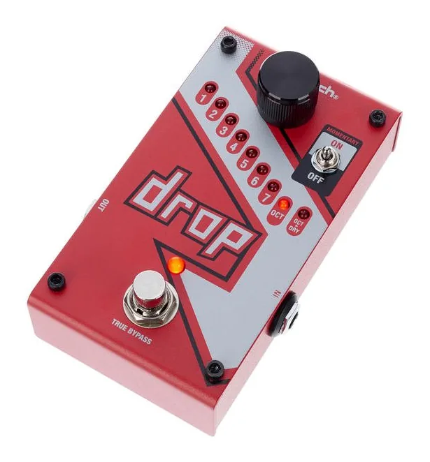 Digitech The Drop, connettori sul retro dell'unita