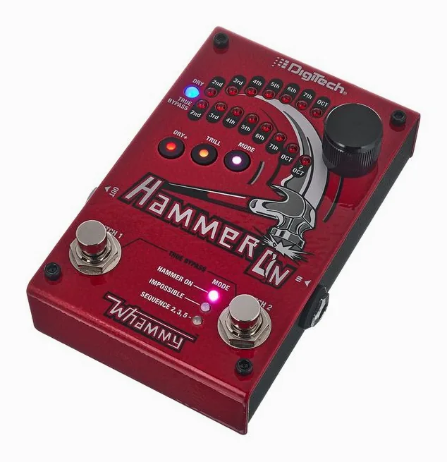 Digitech Whammy Hammer-On in primo piano frontale