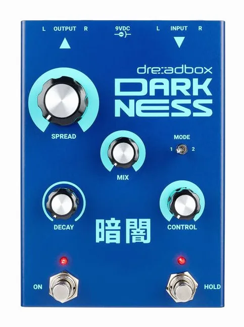 Dreadbox Darkness, led e interruttore a pedale