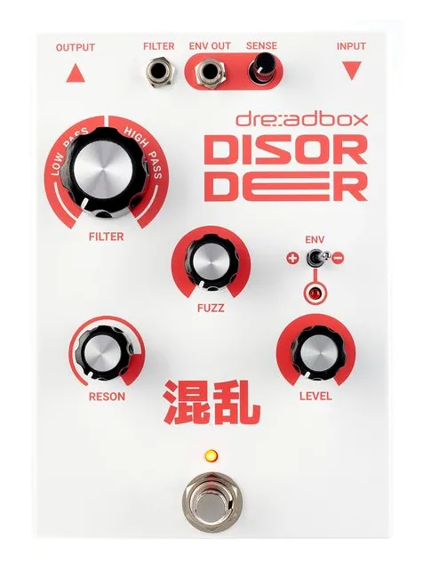 Dreadbox Disorder Fuzz, ingressi e uscite laterali