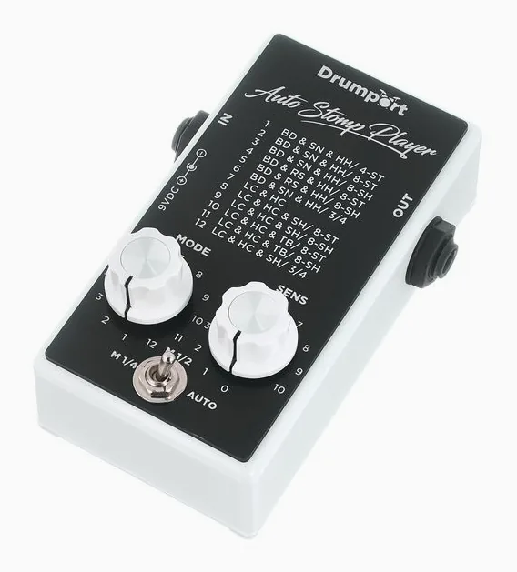 Drumport StompTech Auto Stomp Player MKII in primo piano frontale
