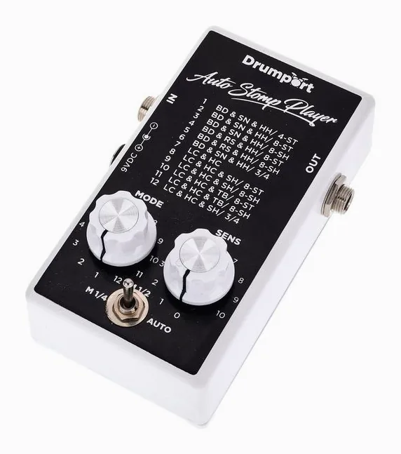 Drumport StompTech Laser Stomp Auto Stomp P. Bun., footswitch in primo piano